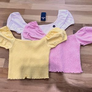 Summer tops 💛🤍💓